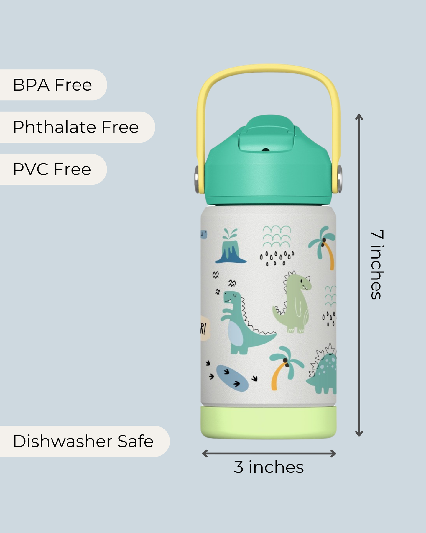 Kids Water Bottle (Dinosaur)