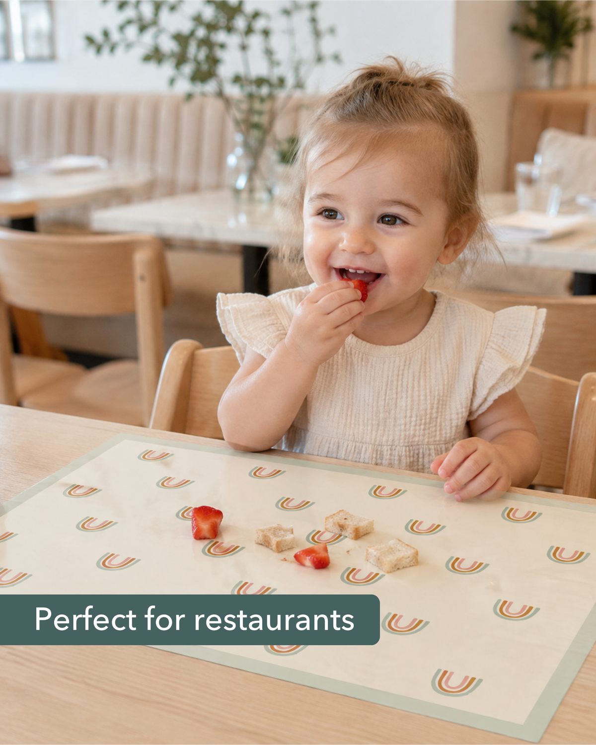 Disposable Placemats – 45 Pack | Rainbows