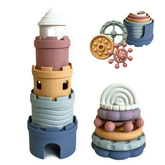 Stacking Toy Set (Castle Stacking Cups & Teethers)