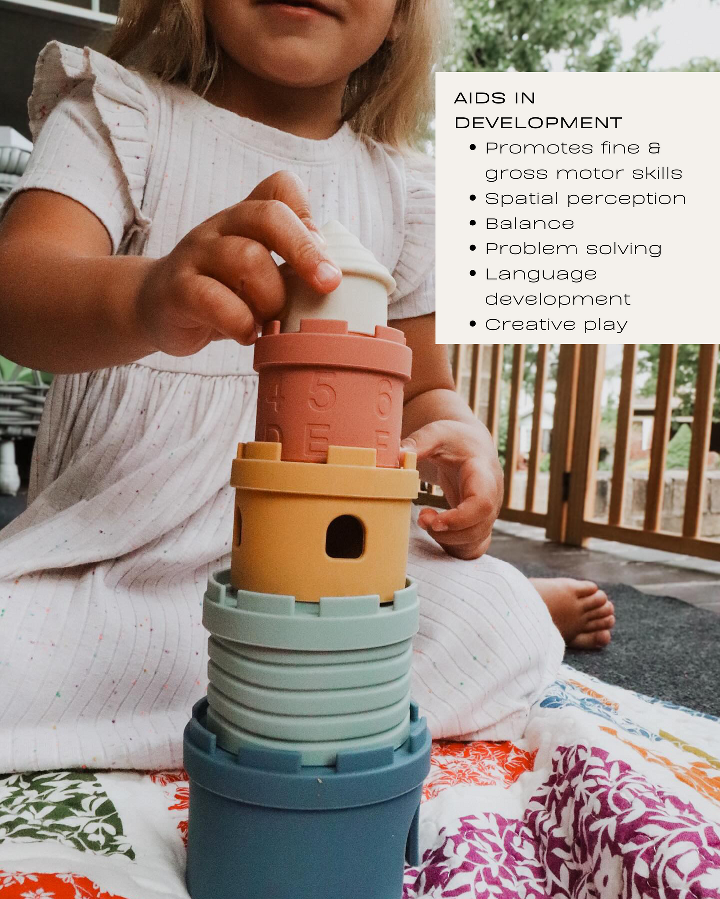 Stacking Toy Set (Castle Stacking Cups & Teethers)