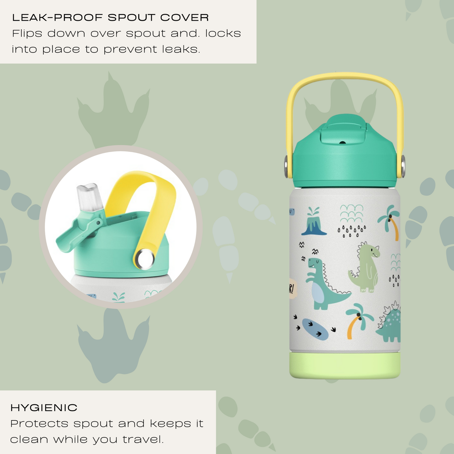 Kids Water Bottle (Dinosaur)