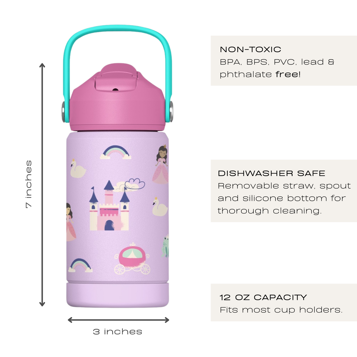 Kids Water Bottle (Princess)