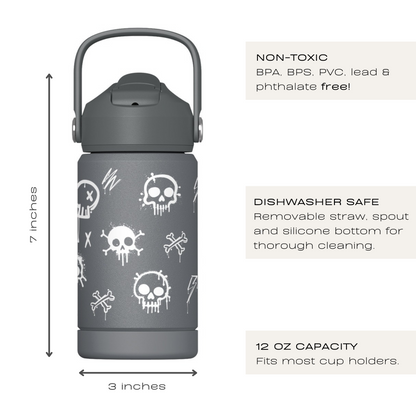 Kids Water Bottle (Skull)