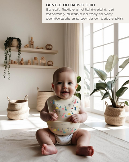 Silicone Baby Bibs (Dinosaur)