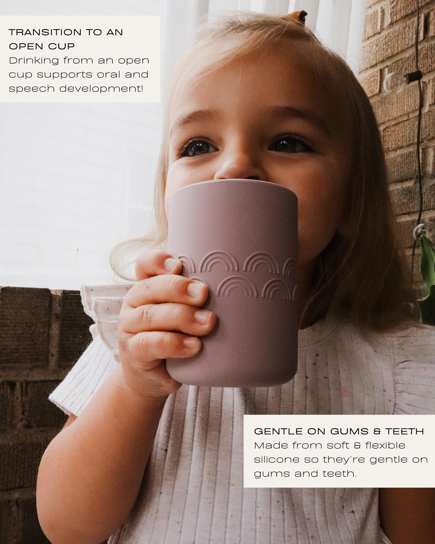 Silicone Toddler Cups (Sage / Fog)