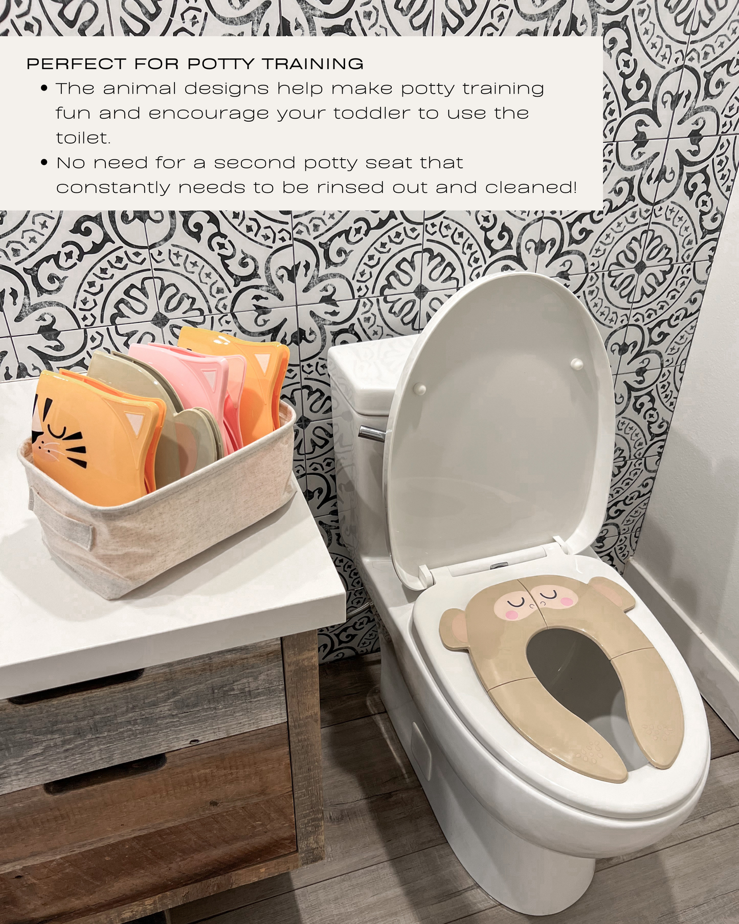 Travel Potty Seat (Tiger Orange)