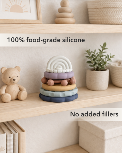 Silicone Stacking Toy Set | Stacking Cups & Teethers