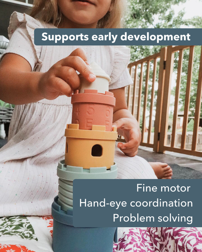 Silicone Stacking Toy Set | Stacking Cups & Teethers