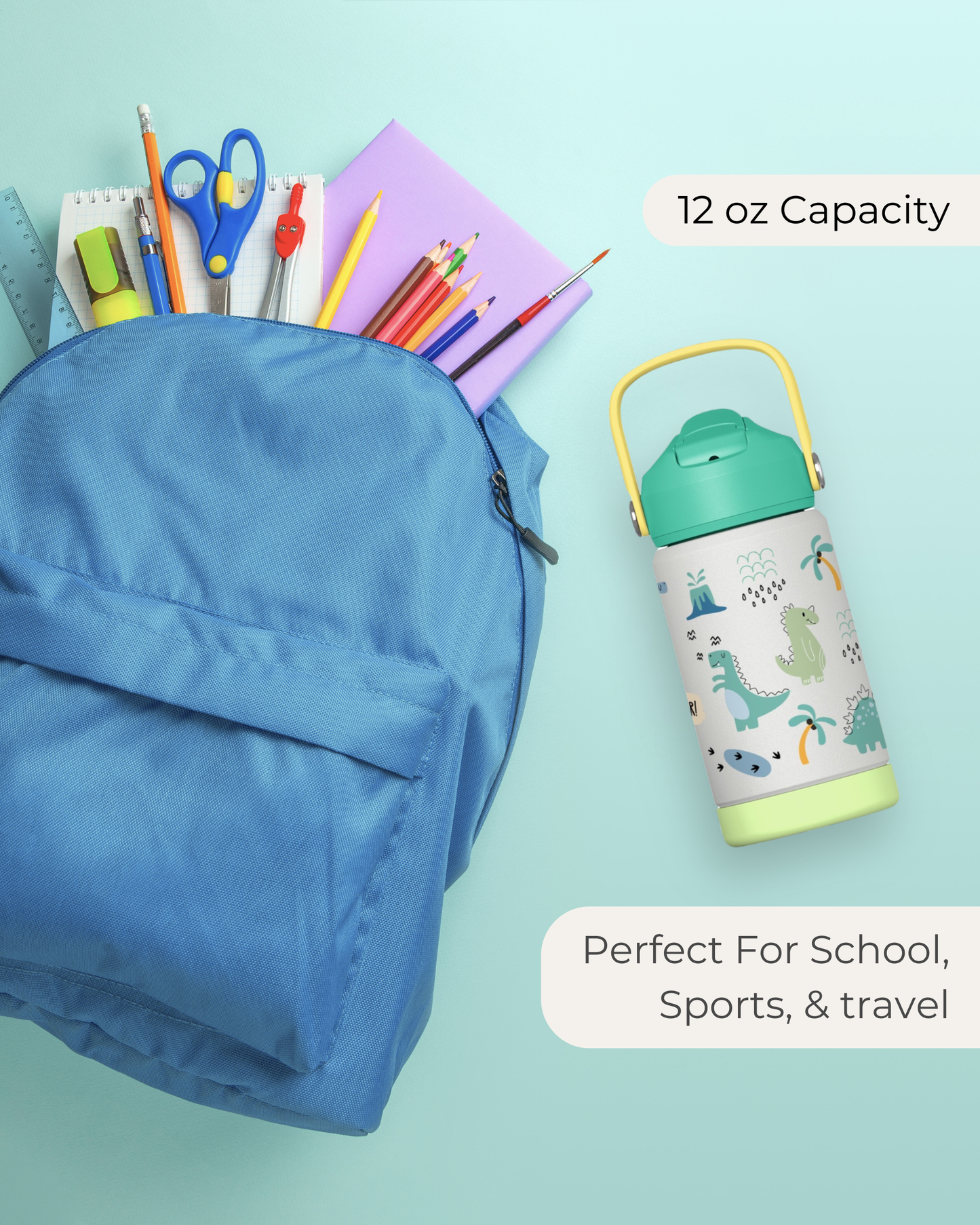 Kids Water Bottle (Dinosaur)