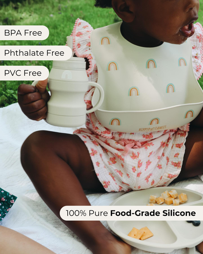 Silicone Baby Bibs (Llama)