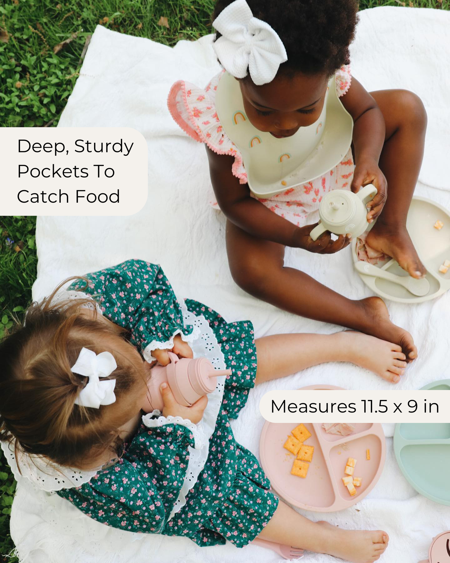 Silicone Baby Bibs (Llama)