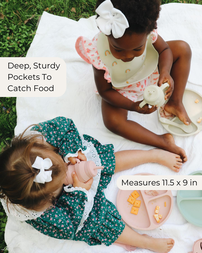 Silicone Baby Bibs (Llama)