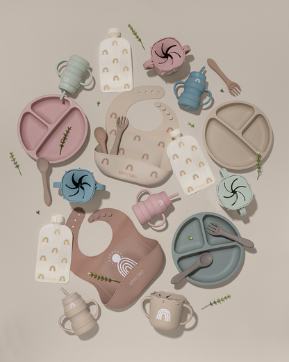 Silicone Baby Bibs (Llama)