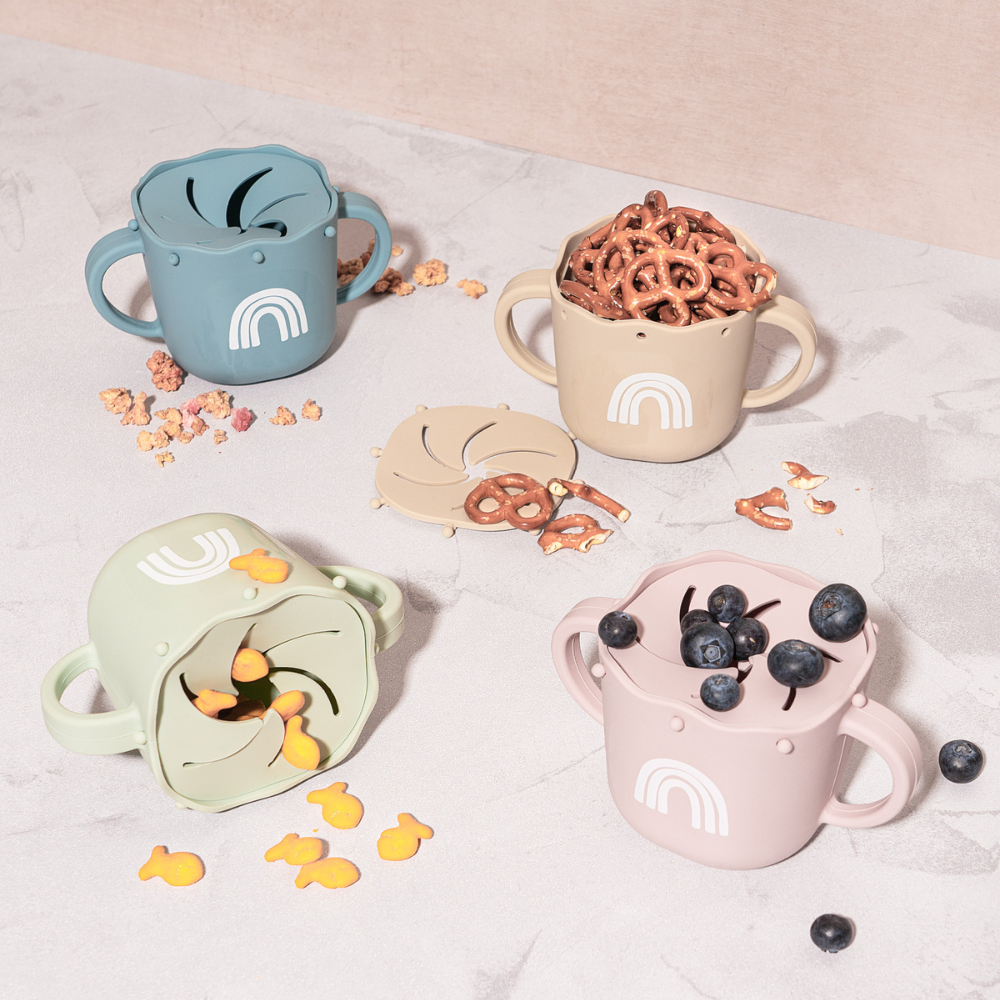 Food Grade silicone snack cups for babies and toddlers