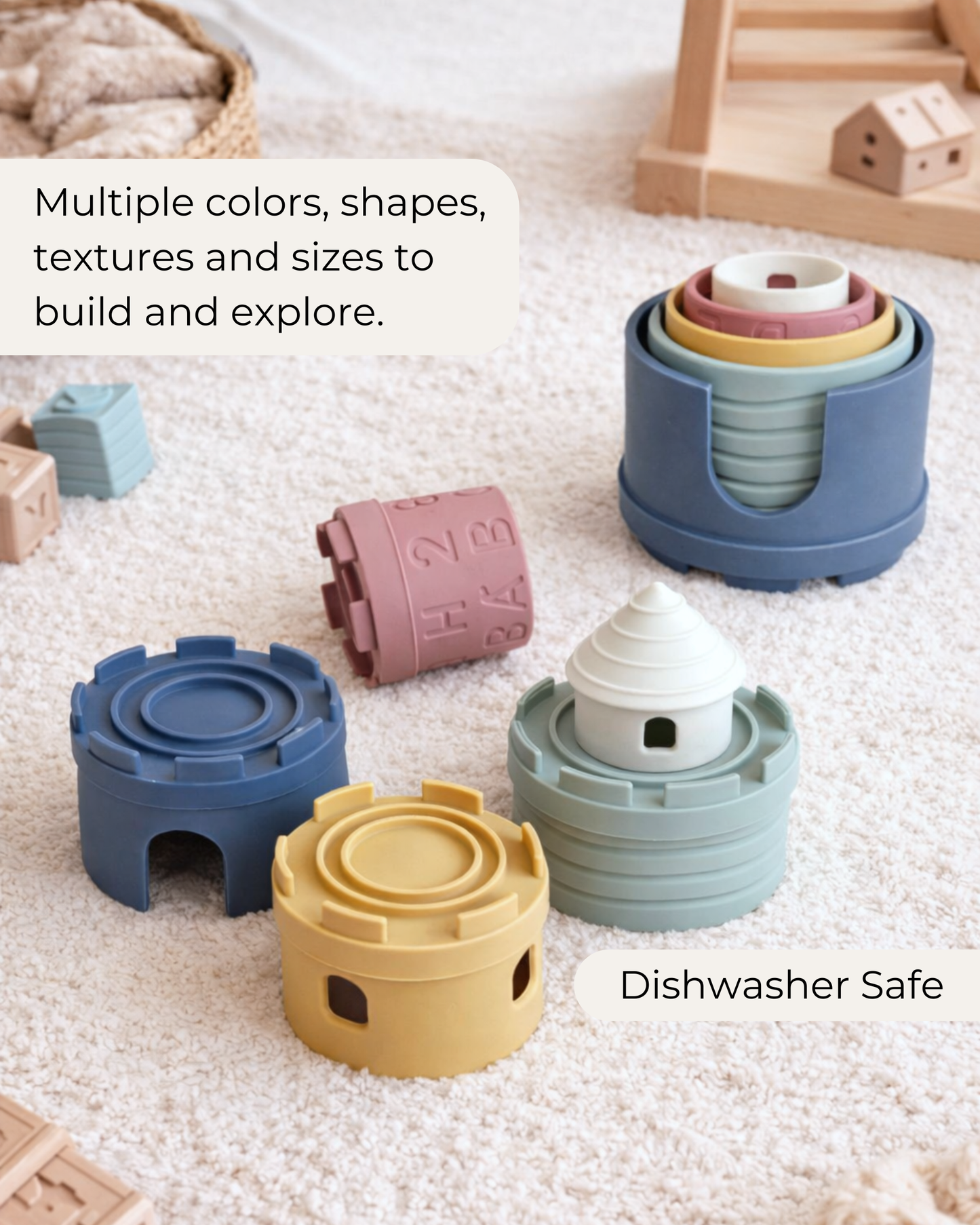 Silicone Stacking Cups