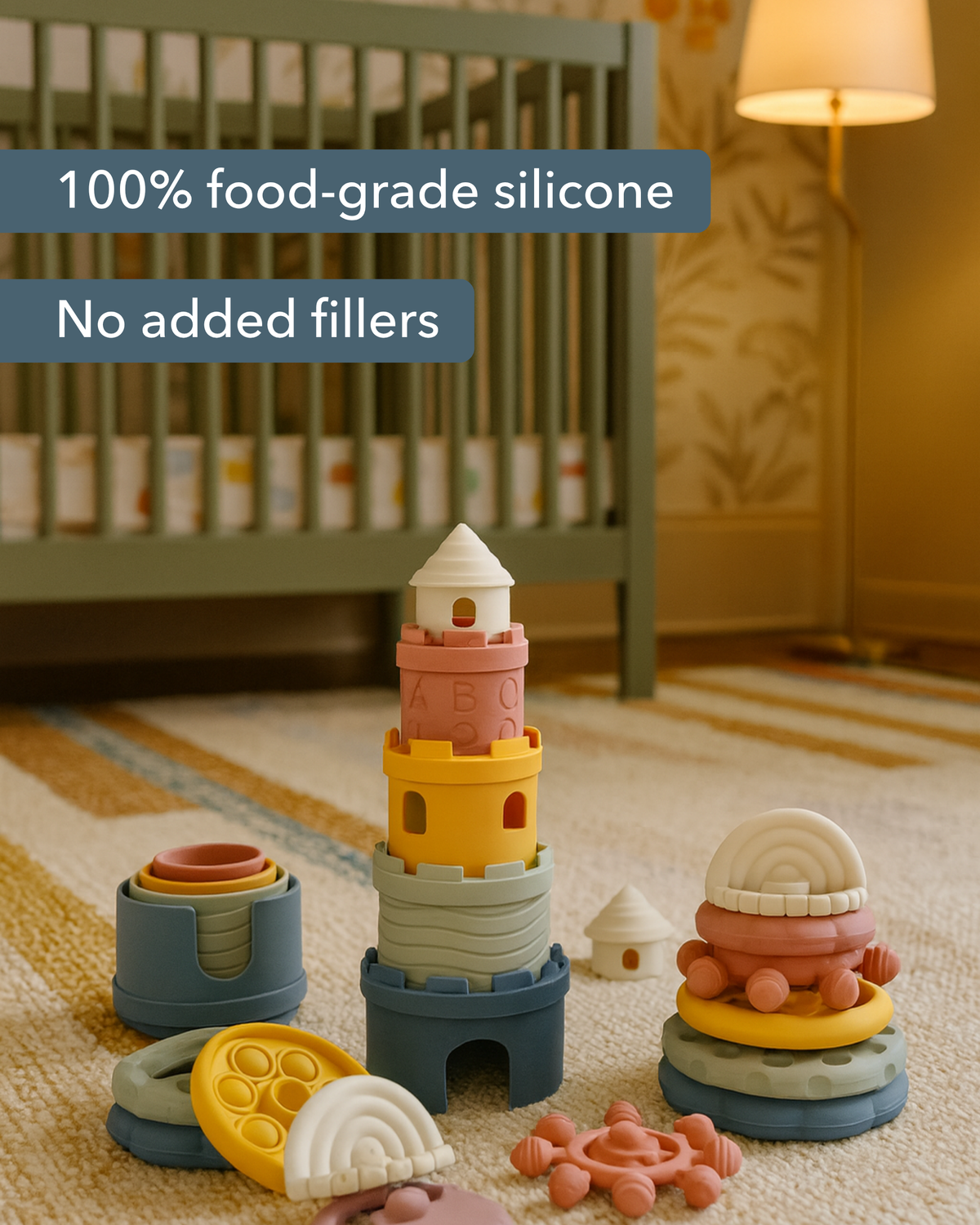 Silicone Stacking Cups