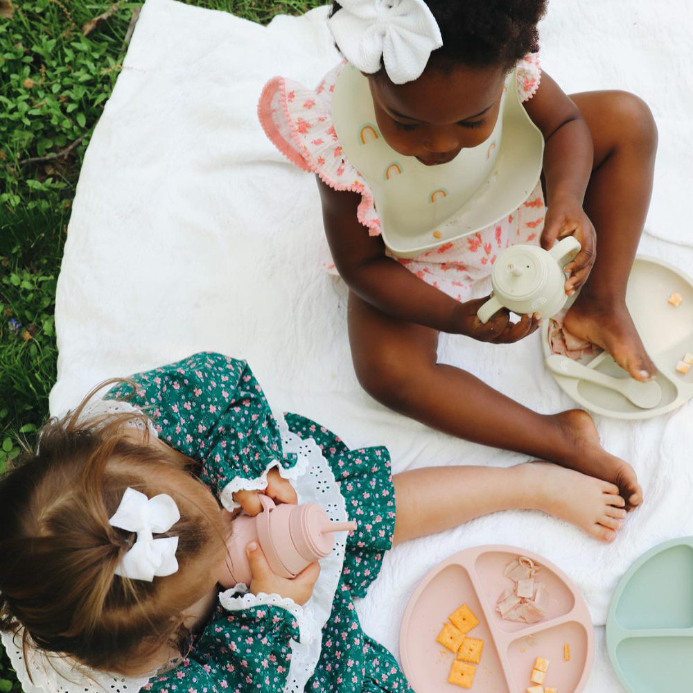 Food Grade silicone suction plates and transition cups for babies and toddlers