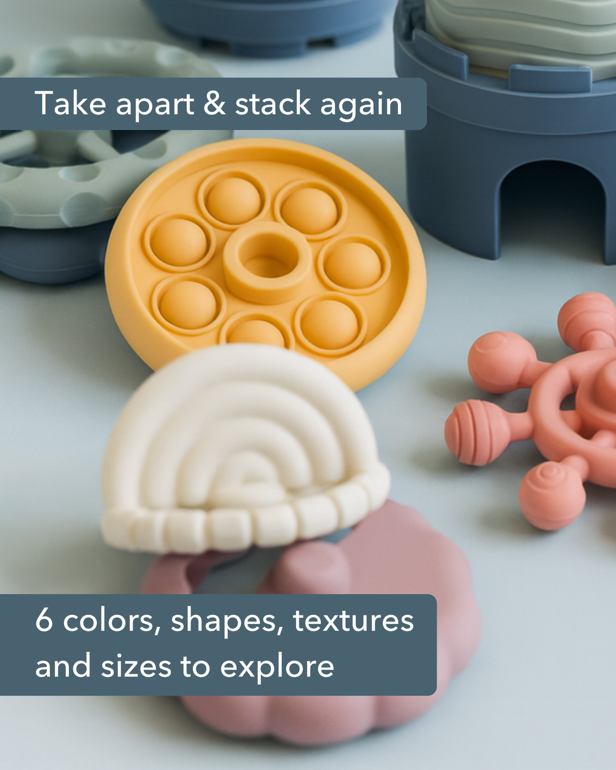 Silicone Stacking Teethers
