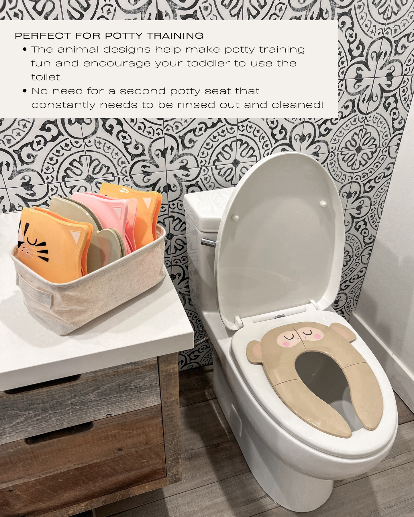 Travel Potty Seat (Monkey Beige)