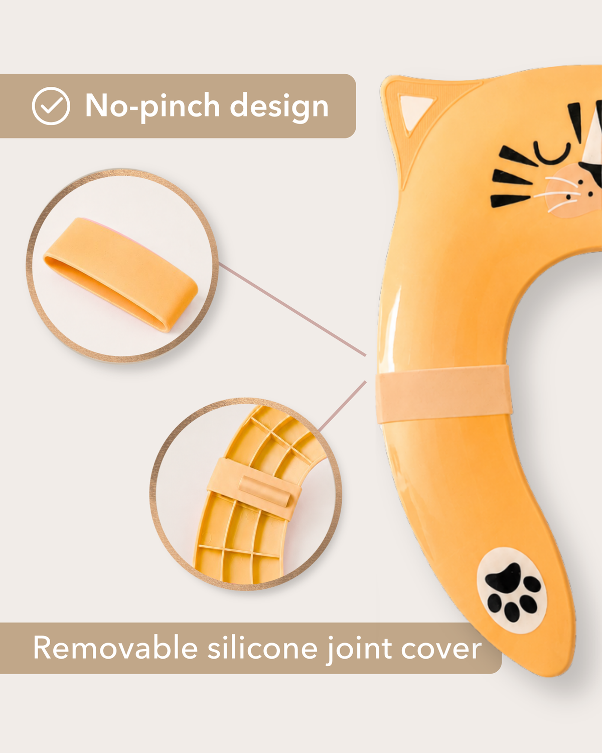 Travel Potty Seat | Orange Tiger
