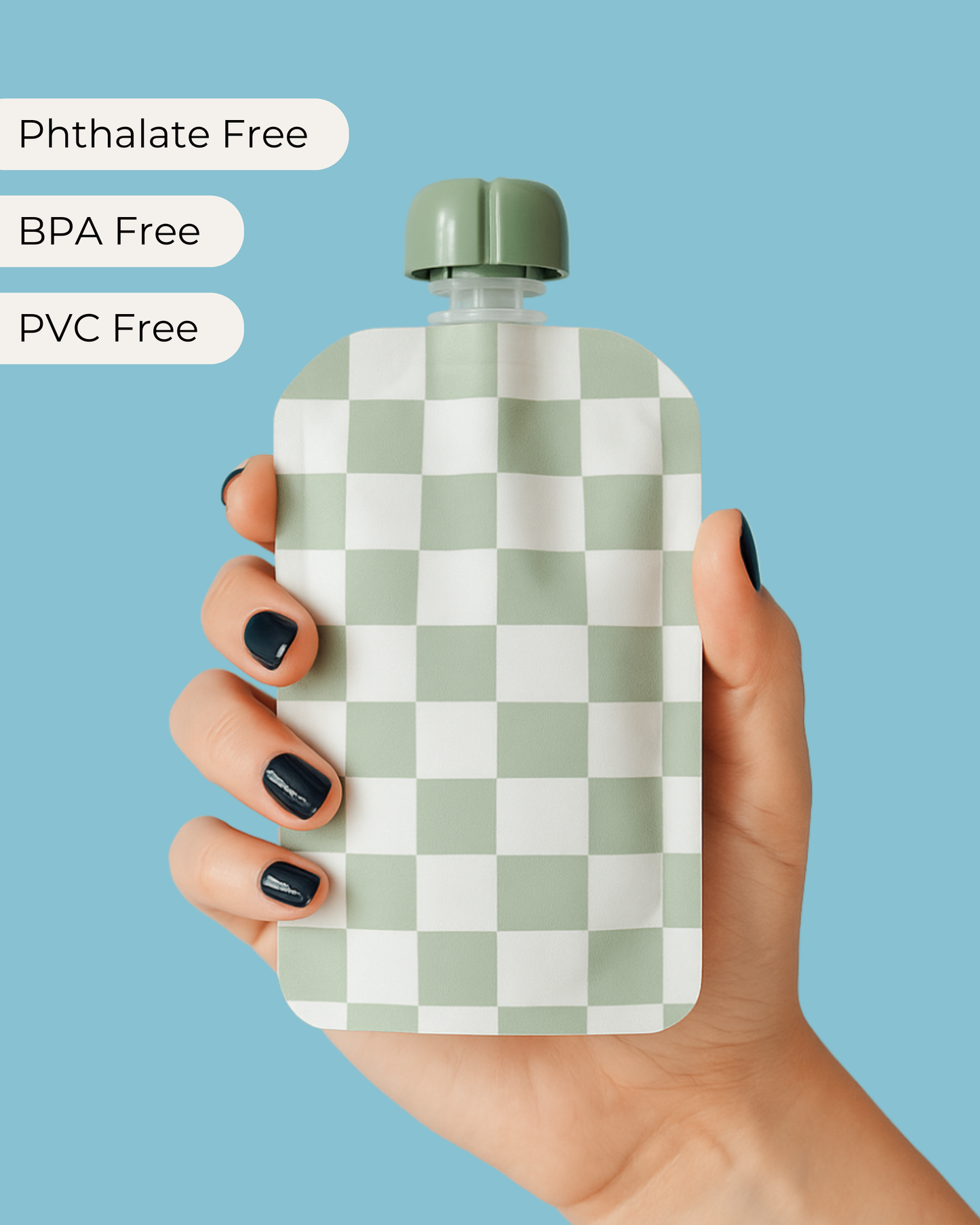 Reusable Food Pouches (Rainbow) - Set of 12