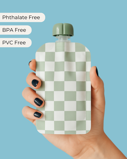 Reusable Food Pouches (Rainbow) - Set of 12