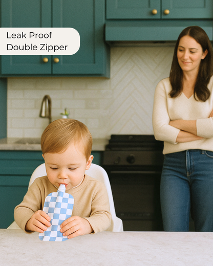 Reusable Food Pouches (Rainbow) - Set of 12