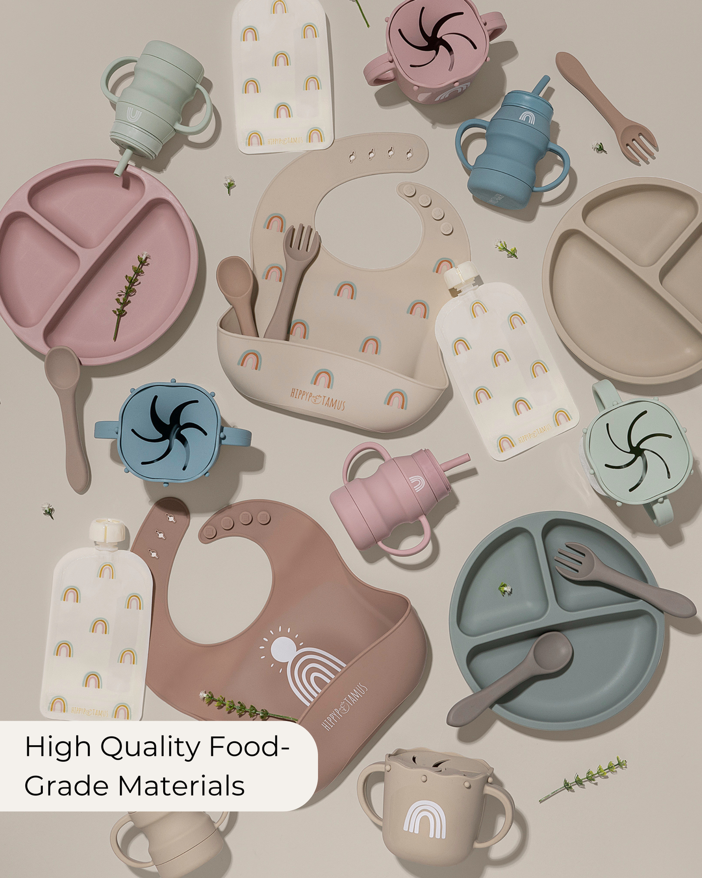 Reusable Food Pouches (Rainbow) - Set of 12